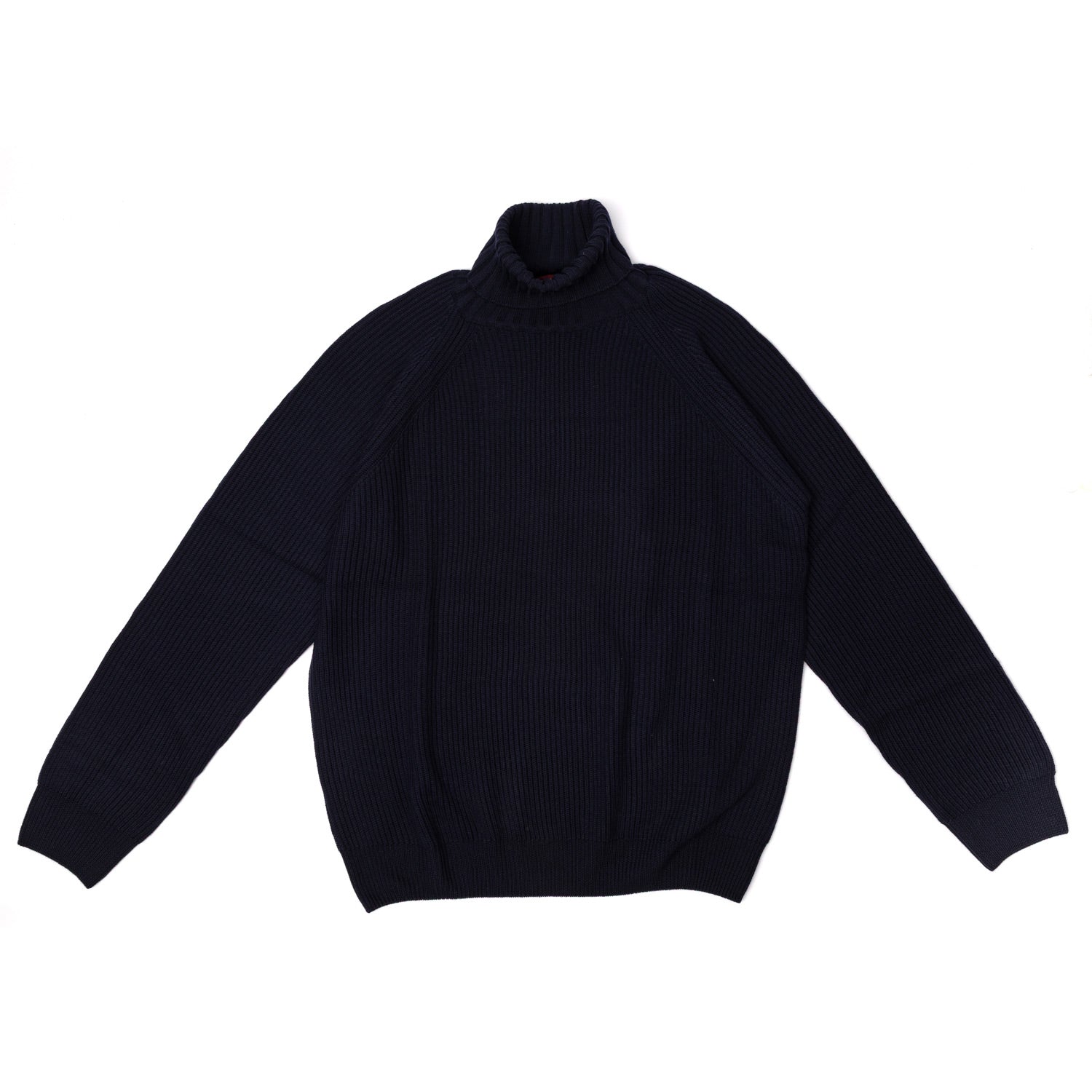 Rollkragen-Pullover "Fisherman Rib" aus reiner Merinowolle - 4 Ply